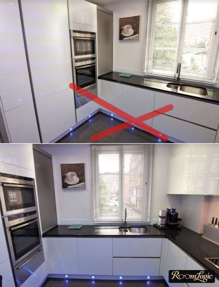 kitchen in high tech style 85 square feet