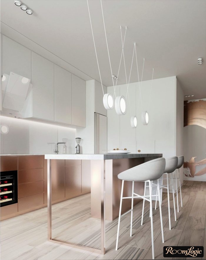 modern scandi kitchen to ceiling