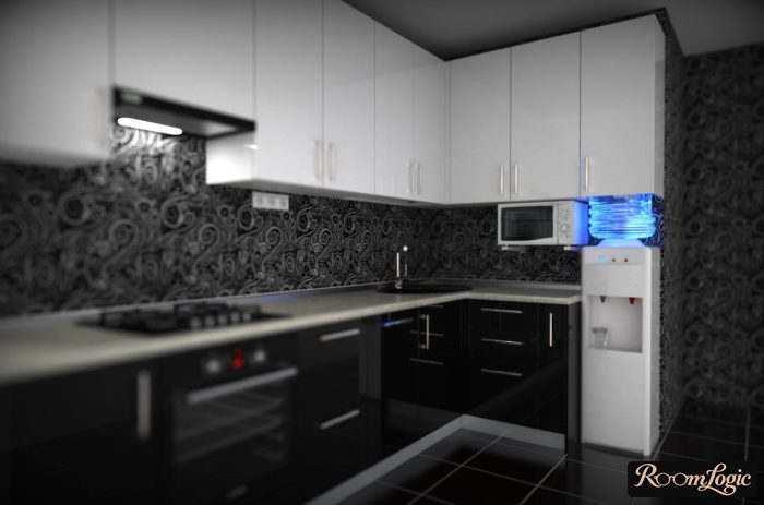 kitchen in panel building 100 square feet layout and design
