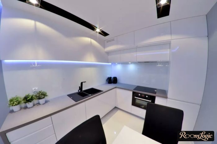 kitchen interior 100 square feet in a panel house