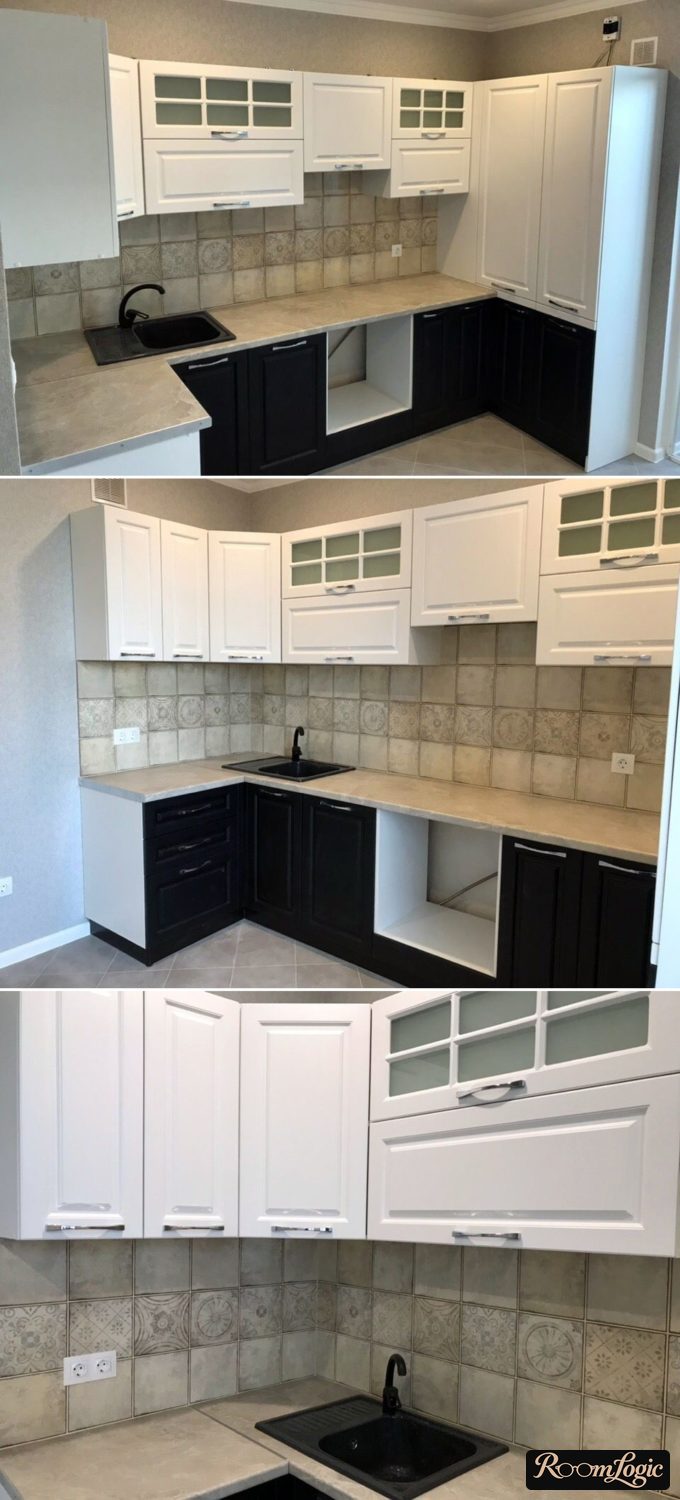 kitchen interior 65 square feet with refrigerator