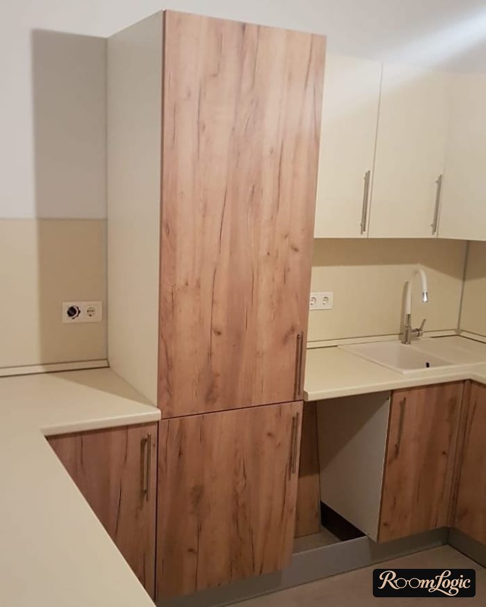 kitchen layout 100 square feet with refrigerator