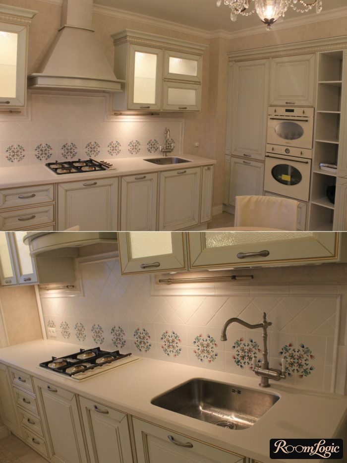 kitchen layout 110 square feet white