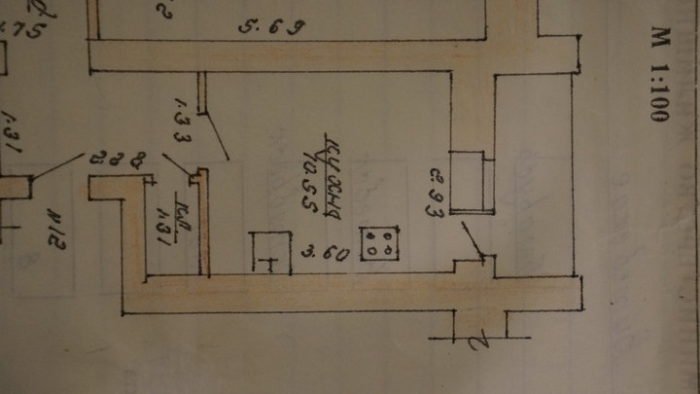 kitchen layout with straight cabinet arrangement