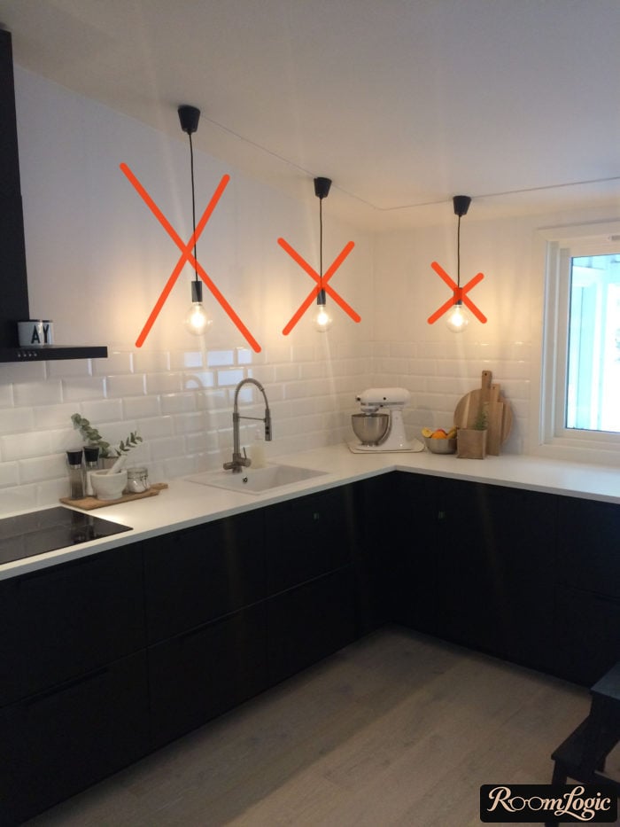 kitchen lighting error without upper cabinets