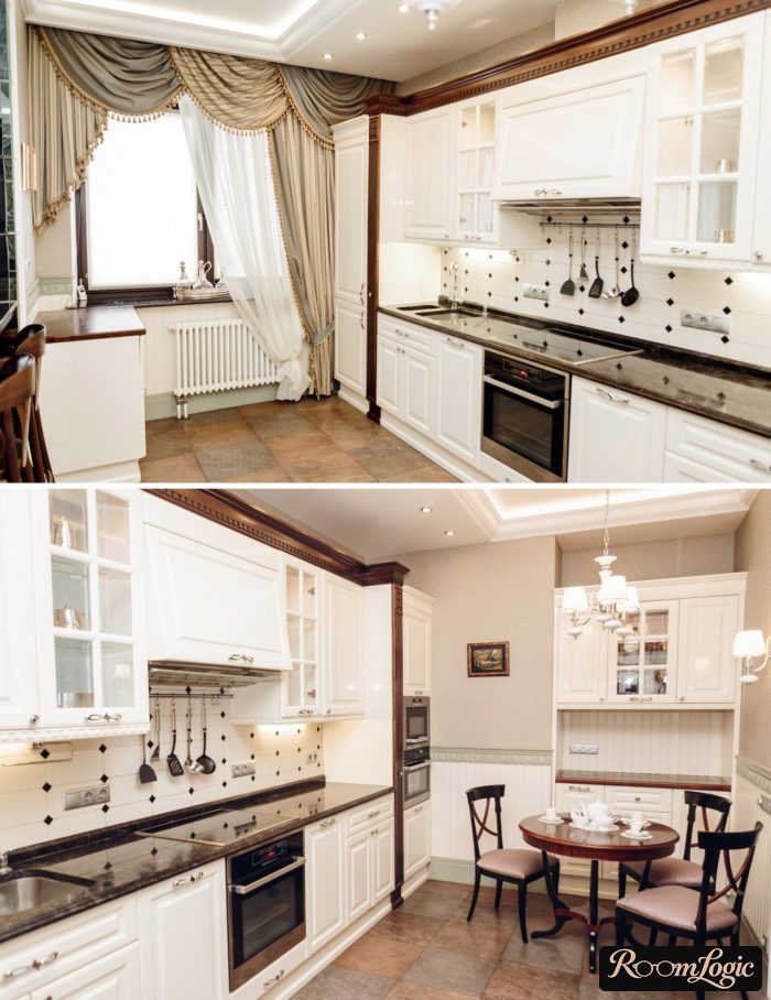 kitchen-living room 110 square feet design