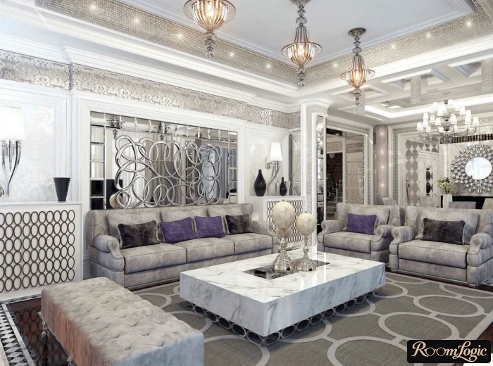 kitchen-living room art deco