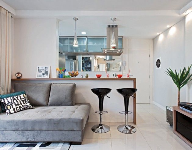 kitchen-living room design