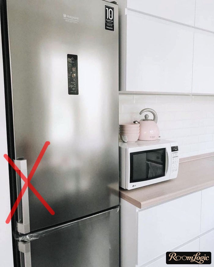 kitchen project 65 square feet with refrigerator