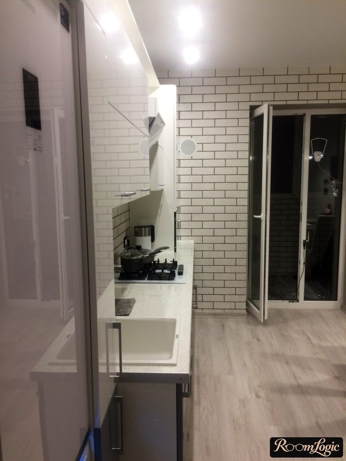 kitchen with sofa 110 square feet