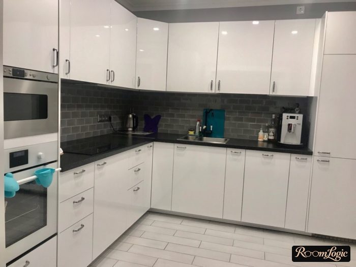 kitchen with upper corner