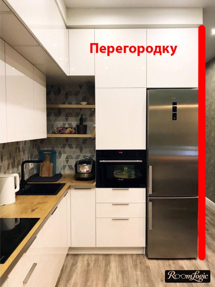 kitchens 130 square feet with refrigerator placement