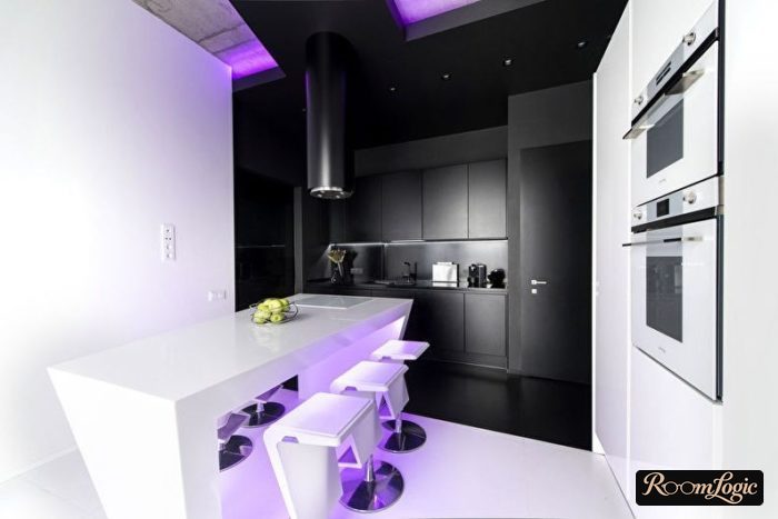 kitchens in high tech white style