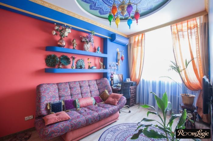 kitschy design style in interior decoration
