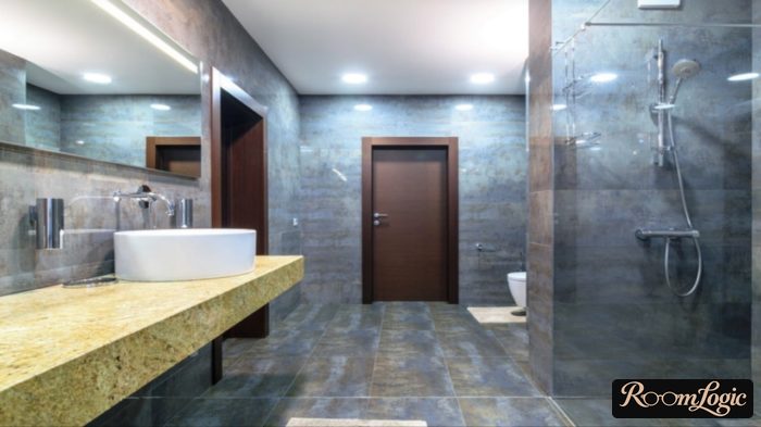 Large bathroom in loft style