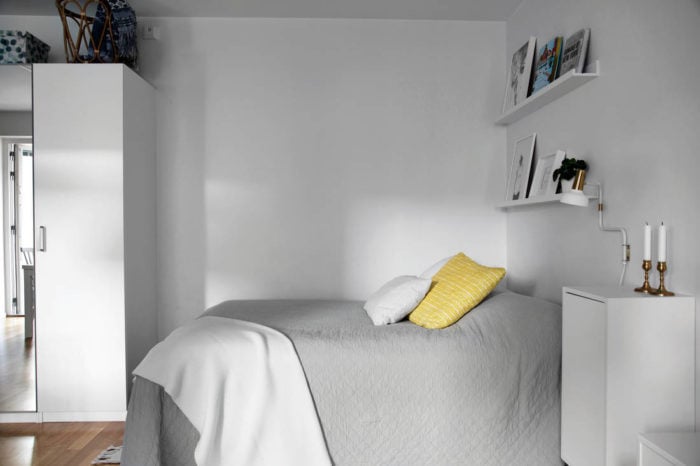 Large bed in small apartment