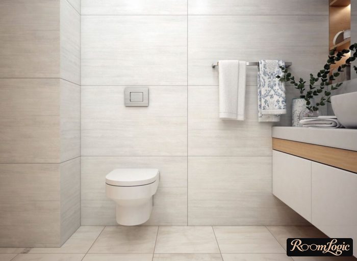 large tile for the bathroom