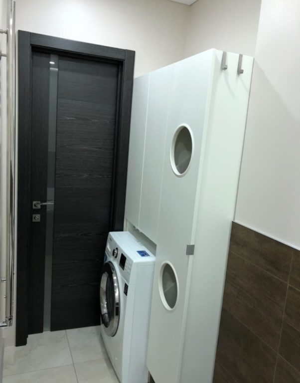 laundry in one-bedroom apartment
