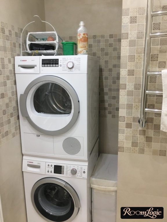 laundry in the bathroom