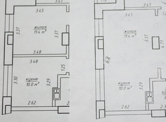 layout of a square kitchen 110 square feet