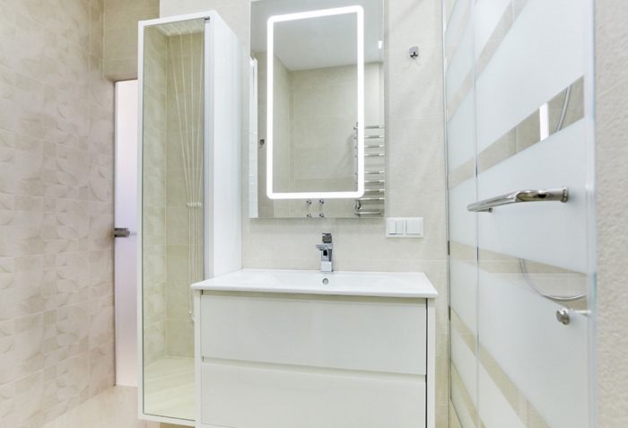 Light combined-bathroom design