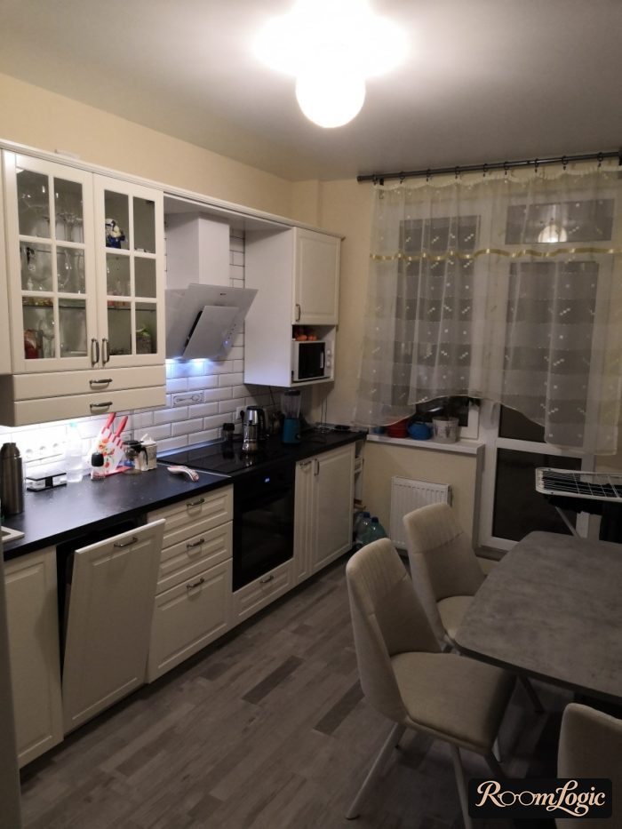light design kitchen 110 square feet with dining table
