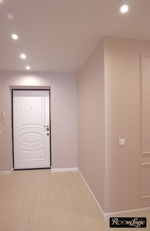 light parquet in hallway interior