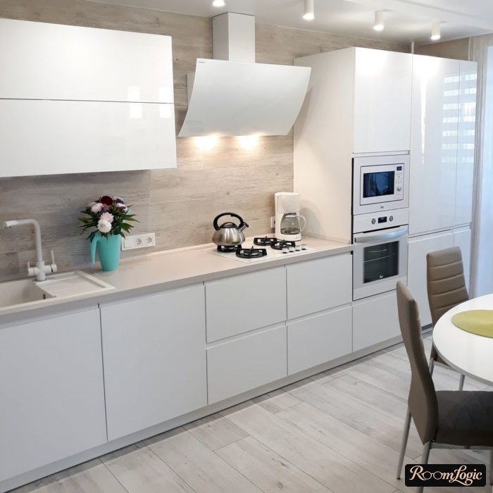 linear rectangular kitchen 130 square feet