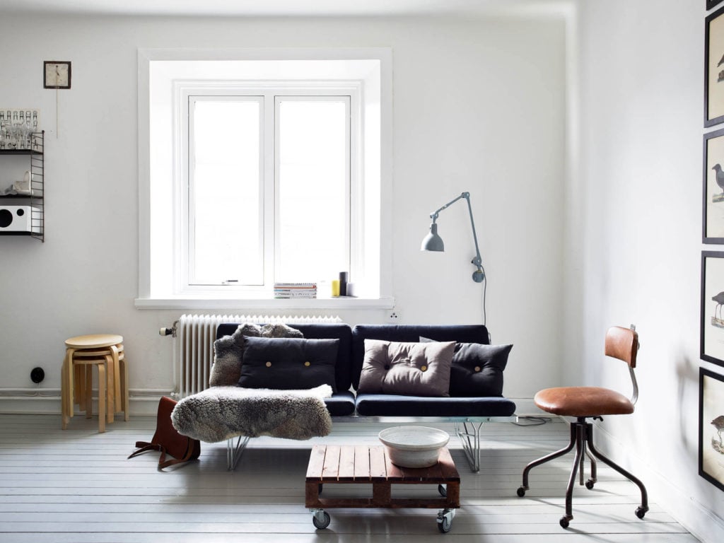 living room in Scandinavian style