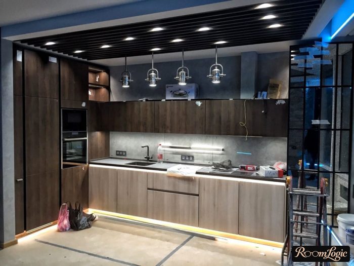loft and high-tech style kitchen design