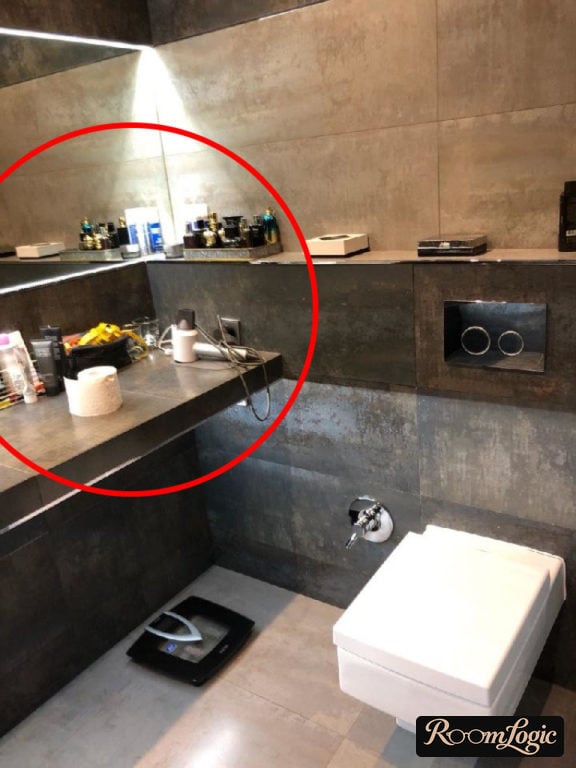 loft bathroom with errors