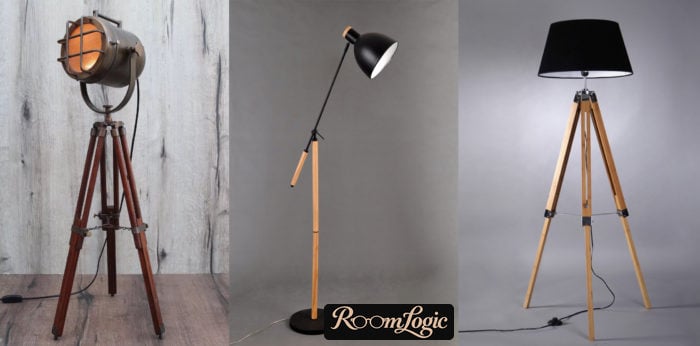 loft floor lamps in the interior