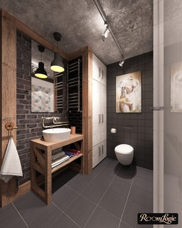 loft-style bathroom furniture and fixtures