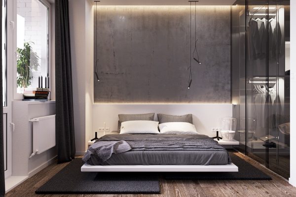 loft-style bedroom