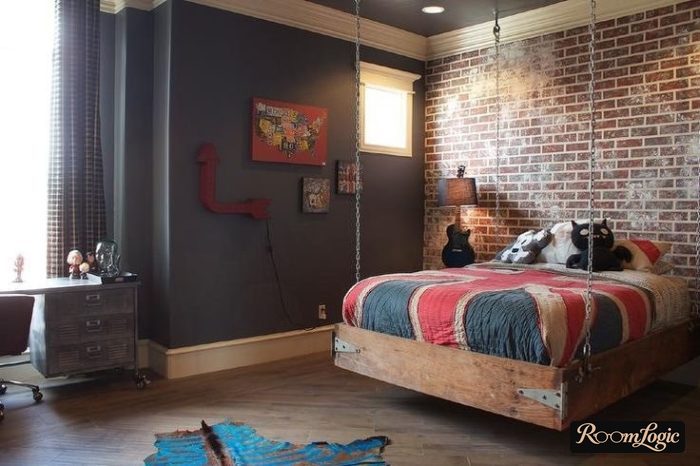 loft style for teenager boy room