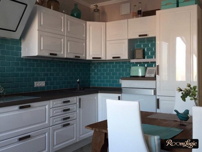 kitchen design in neoclassical style 110 square feet