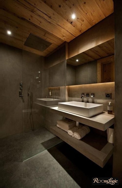 loft-style shower design