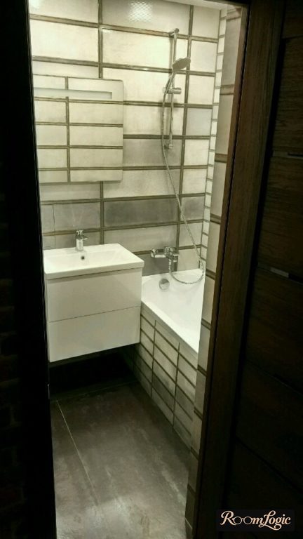 loft-style small bathroom