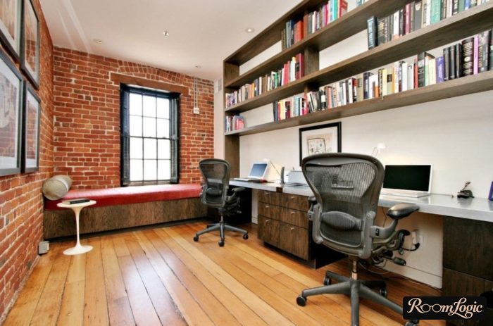 loft styled room for two teenage boys