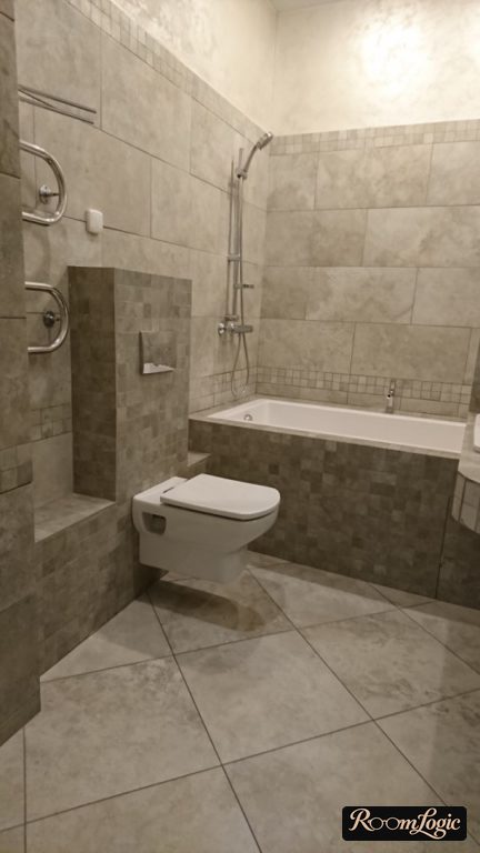 matte gray porcelain tile resembling stone