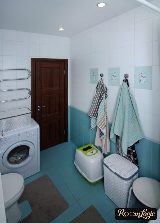 Matte white stretch ceiling - best choice for the bathroom