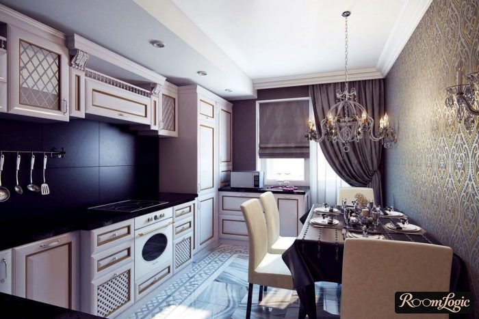 minimalism and art deco in the interior