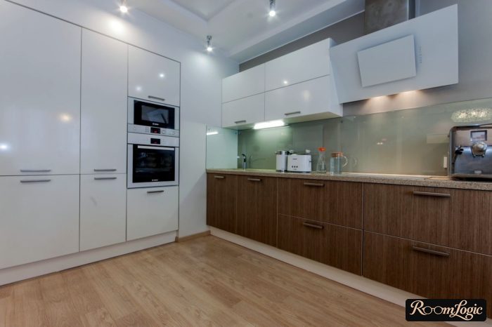 minimalist kitchen design in a real apartment