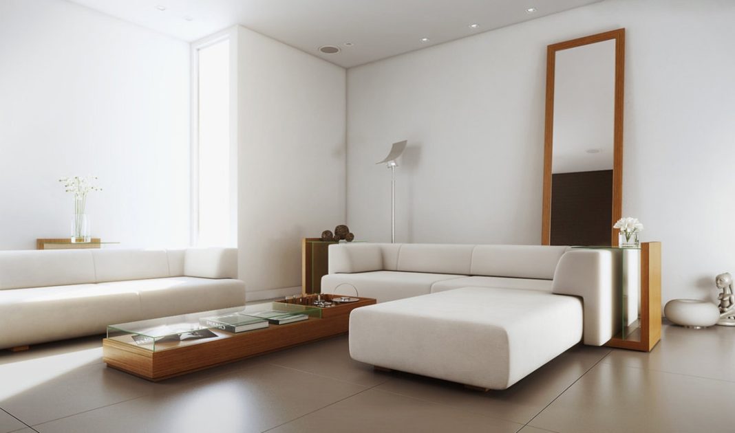 living room in minimalist style