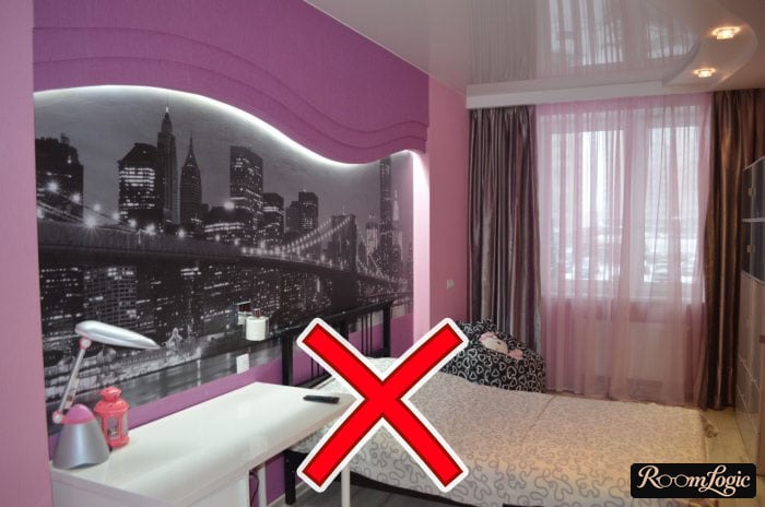 Mistakes in a room design for a teenage girl
