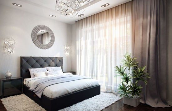 mix of modern style and classic in the bedroom