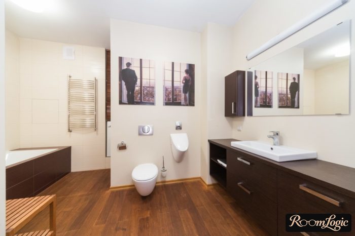 modern and scandi style in bathroom