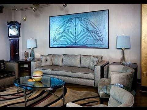 modern art deco in the living room