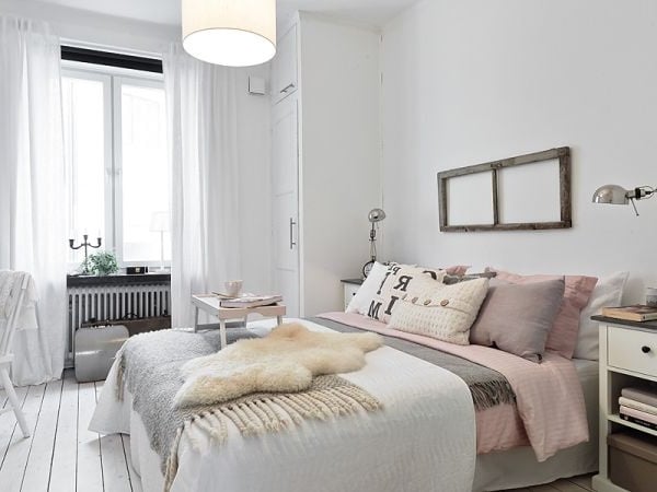 modern bedroom in minimalist style