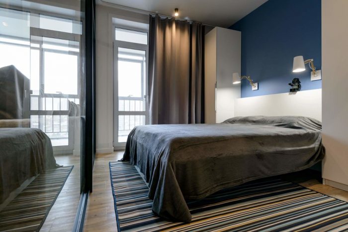 modern bedroom with white furniture